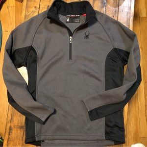 NWOT Spyder sz M half-zip performance top